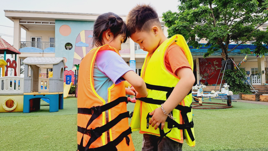 Trường Mầm non Xuân Quan hưởng ứng hoạt động "Tăng cường phòng chống đuối nước cho học sinh"